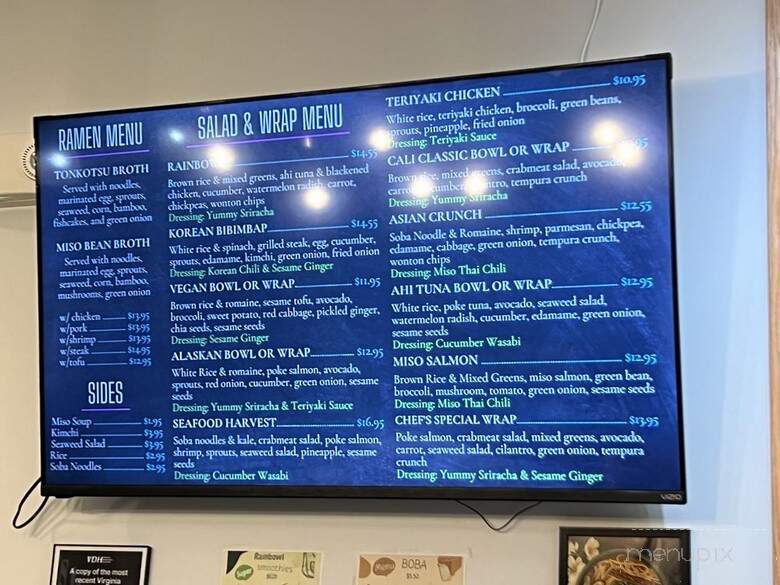 Rain Bowl 2 - Christiansburg, VA menu_pic