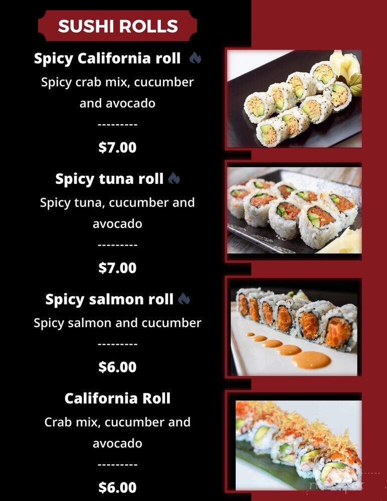 Sushi Gordo - Tucson, AZ menu_pic