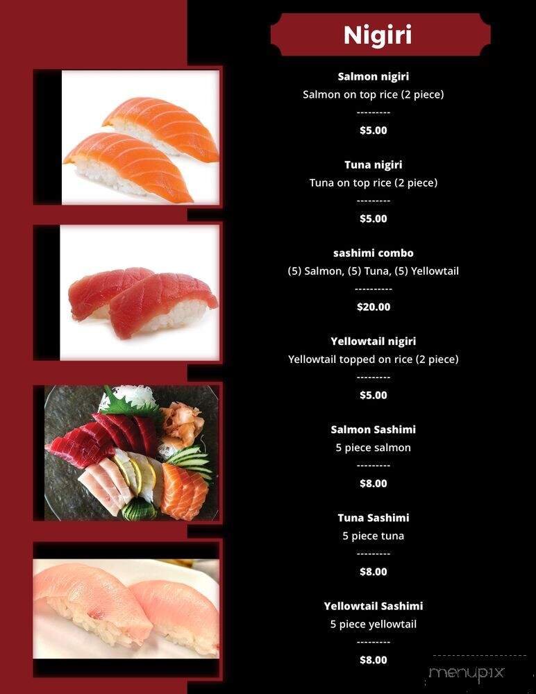 Sushi Gordo - Tucson, AZ menu_pic