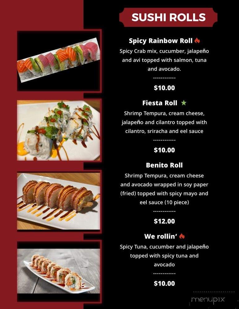 Sushi Gordo - Tucson, AZ menu_pic