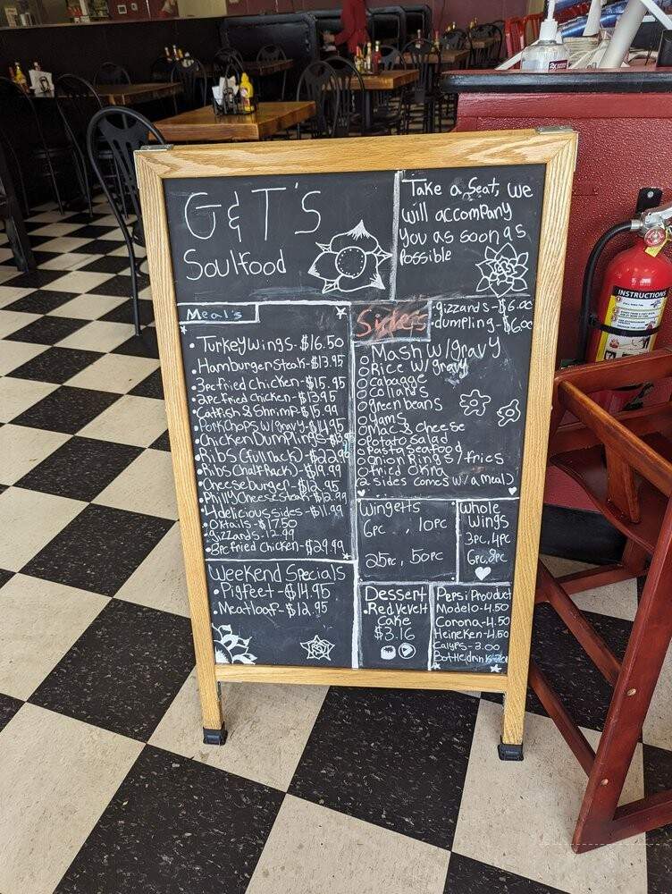 G & T's Soul Food - Elizabeth City, NC menu_pic