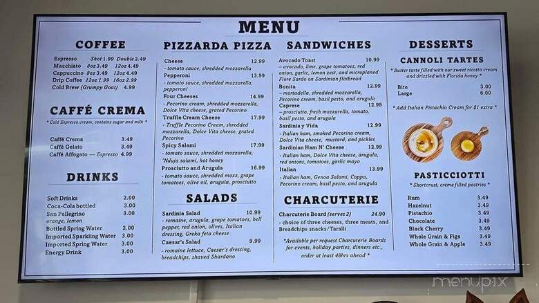Pansardo - Bonita Springs, FL menu_pic