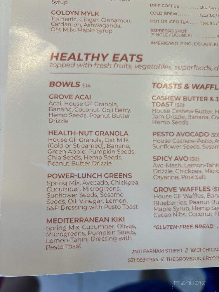 The Grove Juicery - ELKHORN, NE menu_pic