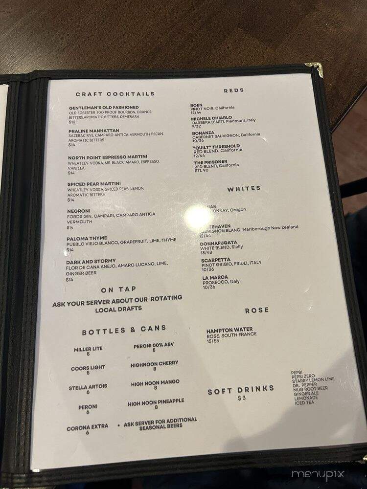 North Point Kitchen & Bar - Lake Zurich, IL menu_pic