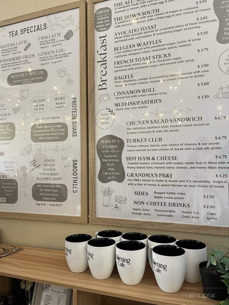 Morning Cafe - Albany, GA menu_pic