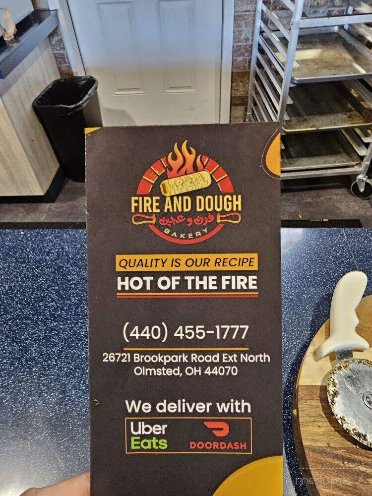 Fire and Dough - North Olmsted, OH menu_pic