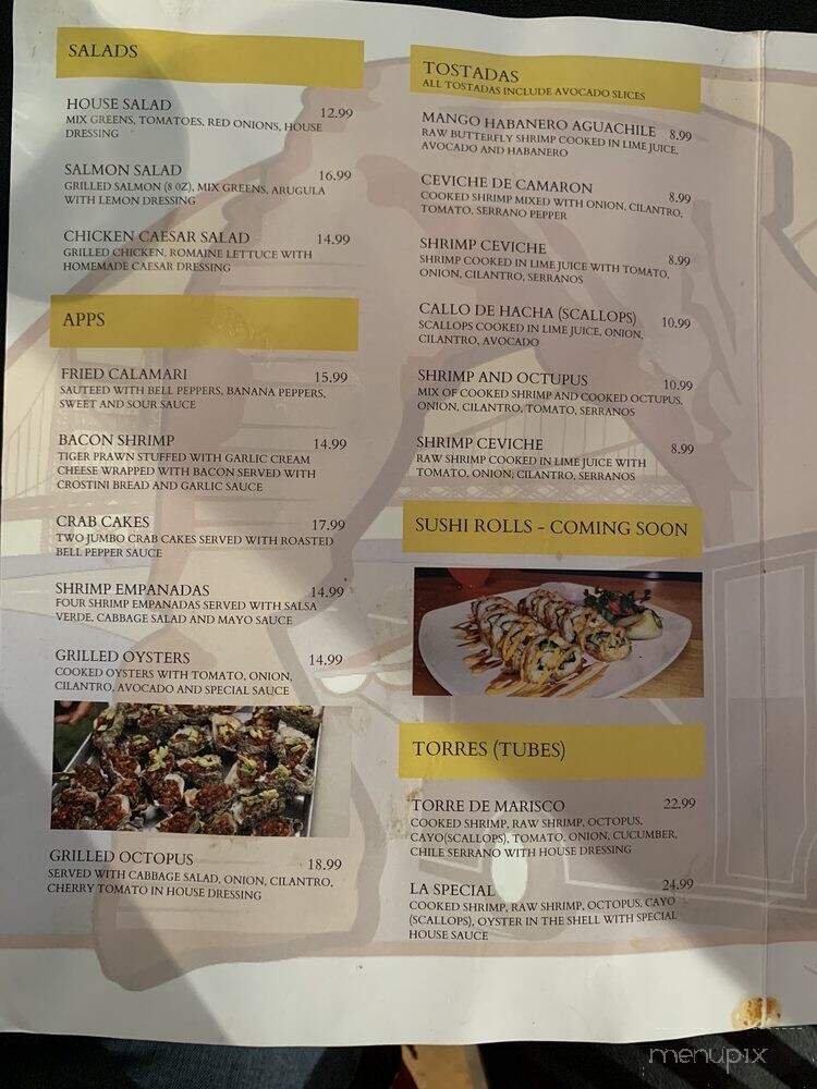 Mariscos Los Cunados - Heber City, UT menu_pic
