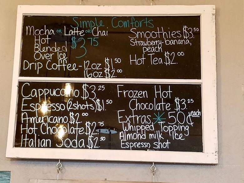 Simple Comforts - Mechanicsburg, OH menu_pic