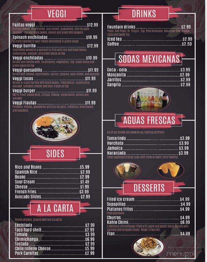 Fridas House Mexican Restaurant - Casper, WY menu_pic