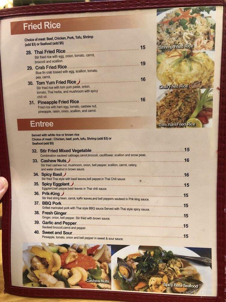Sara Thai Kitchen - Salt Lake City, UT menu_pic