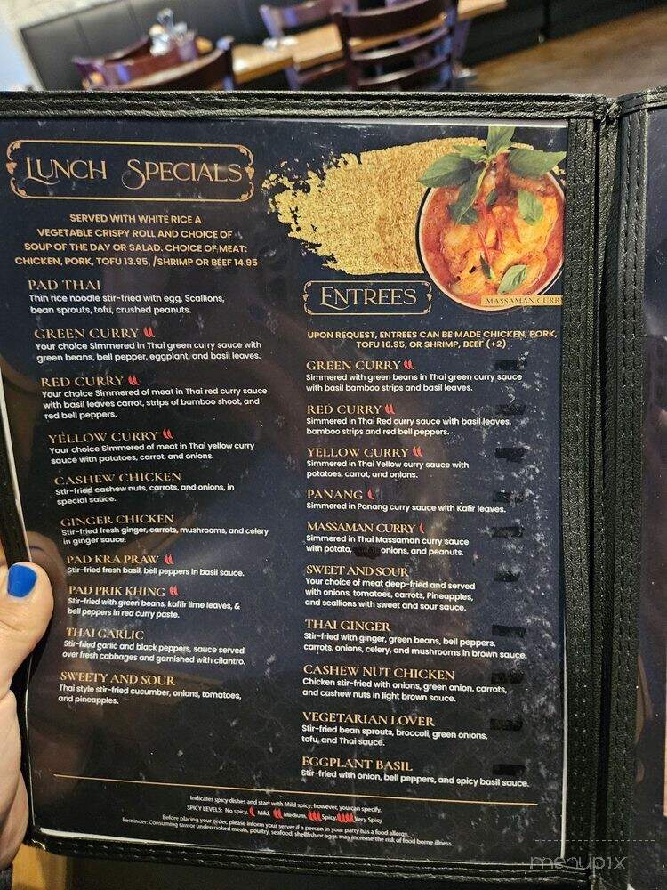 Thai Table - Houston, TX menu_pic