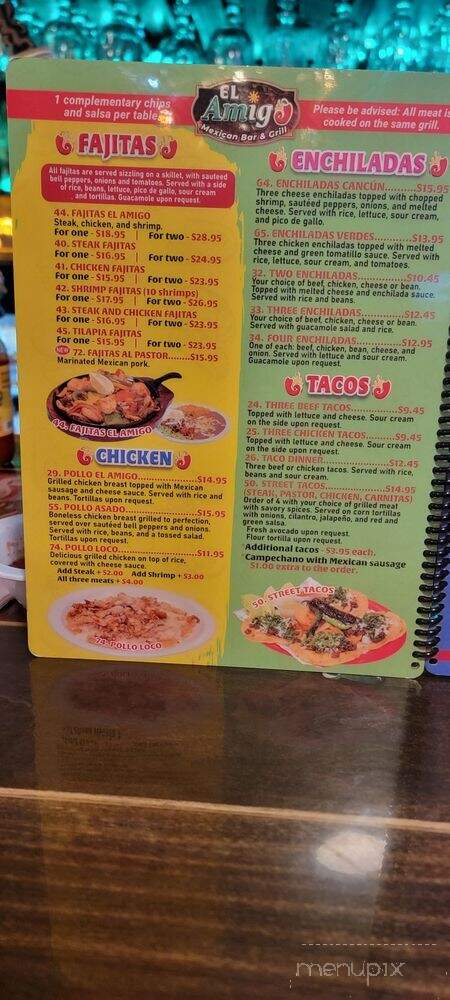 El Amigo Mexican Bar and Grill - Greenville, AL menu_pic