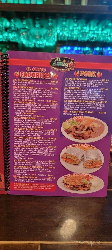 El Amigo Mexican Bar and Grill - Greenville, AL menu_pic