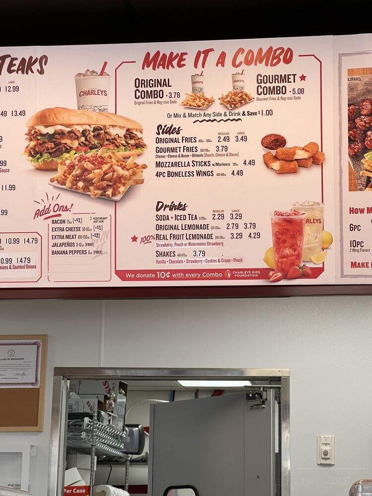 Charleys Philly Steaks - Broadview, IL menu_pic