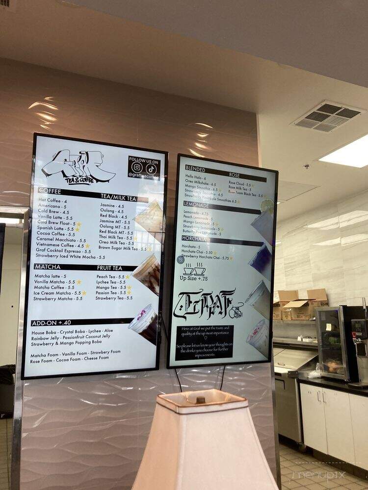 Graf Tea & Coffee - Garden Grove, CA menu_pic
