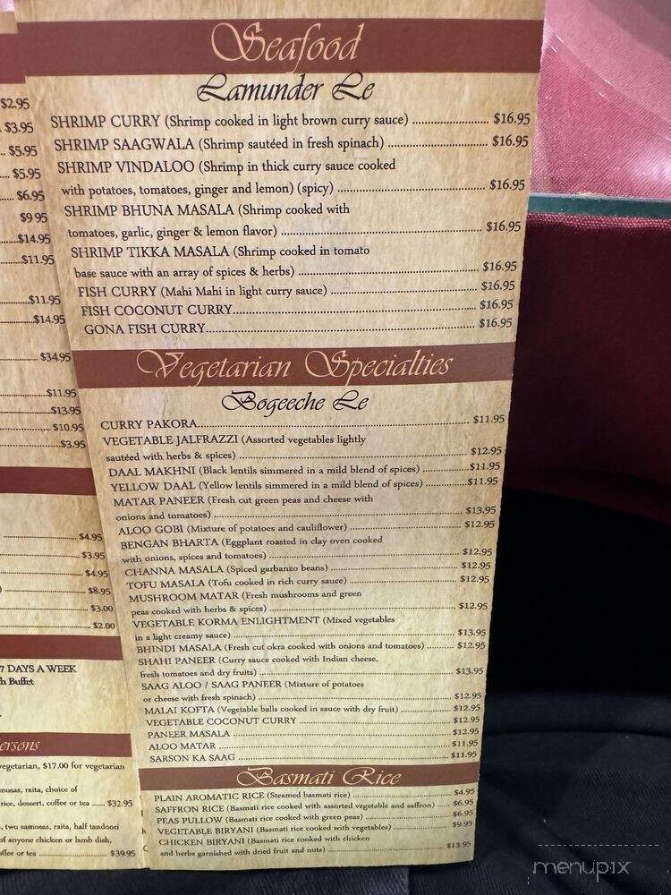 Delhi Palace Indian Restaurant - Chatsworth, CA menu_pic