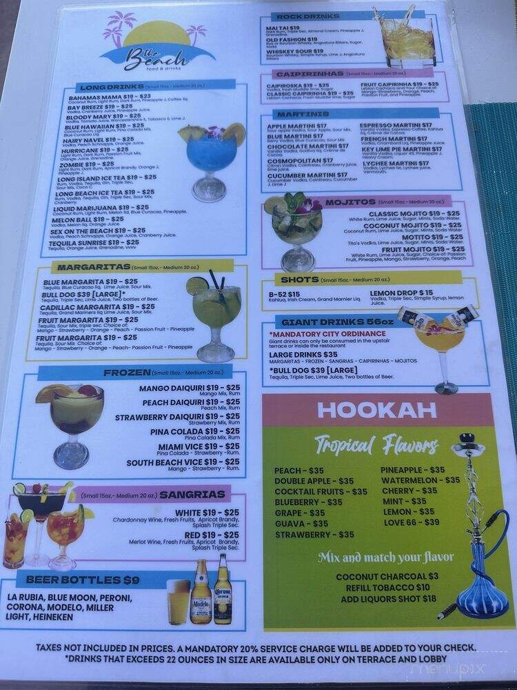 The Beach Food & Drinks - Miami Beach, FL menu_pic