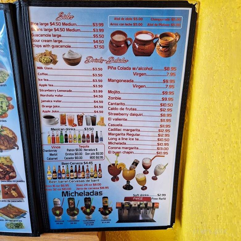 Restaurant Ramos - Seaside, OR menu_pic