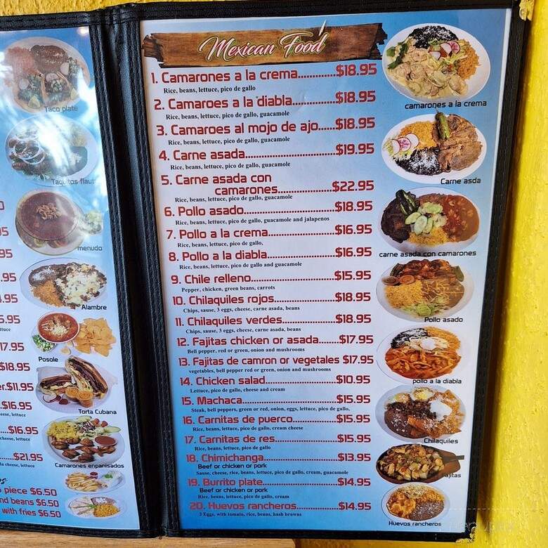 Restaurant Ramos - Seaside, OR menu_pic