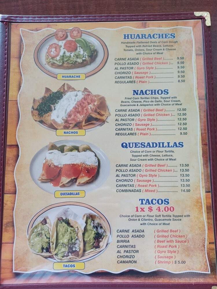 El Toro Coatzingo - Camp Hill, PA menu_pic