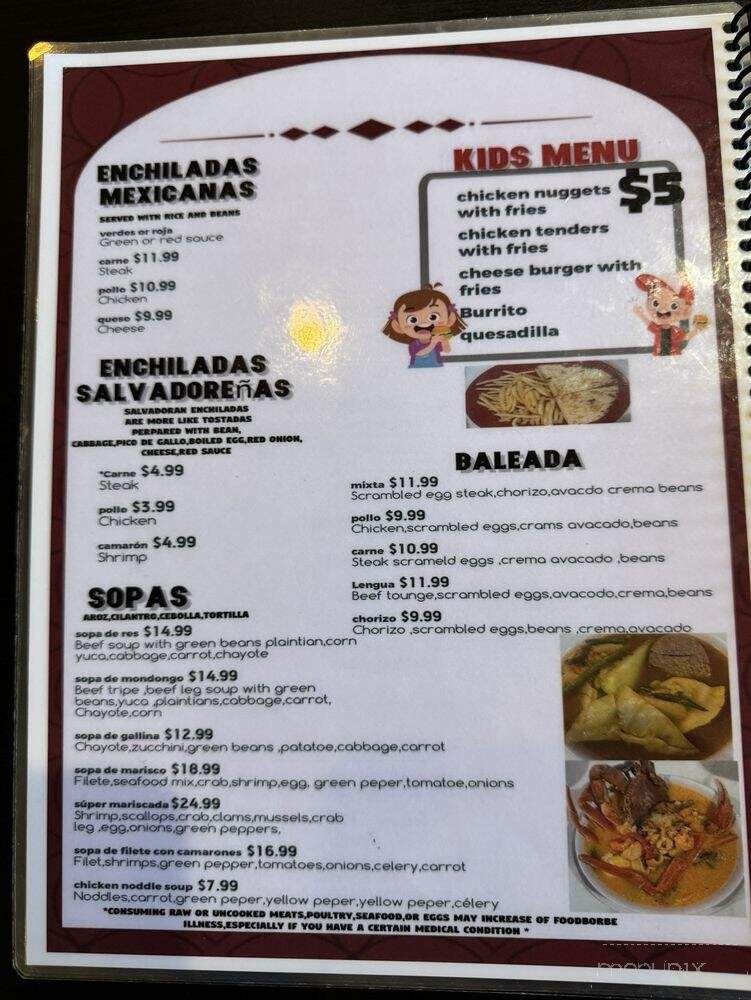 My Casa Restaurant - Fredericksburg, VA menu_pic
