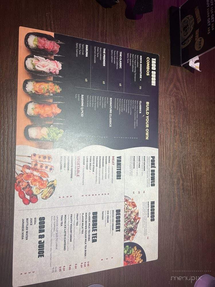 Kinya Ramen Bar - Wilkes-barre, PA menu_pic