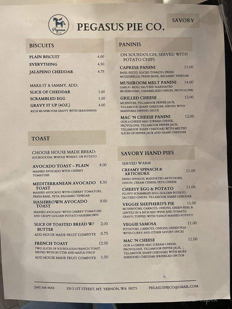 Pegasus Pie - Mount Vernon, WA menu_pic
