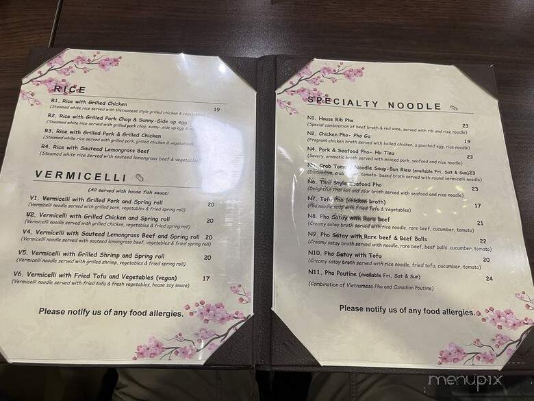 Nang Saigon - Toronto, ON menu_pic