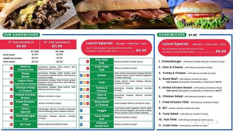 Mama Lina Pizza & Subs - Visalia, CA menu_pic