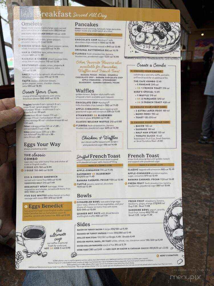 Keke's Breakfast Cafe - Palm Harbor, FL menu_pic