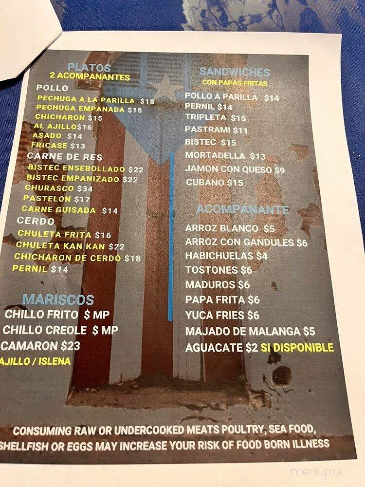 Raices Restaurant - Easton, PA menu_pic
