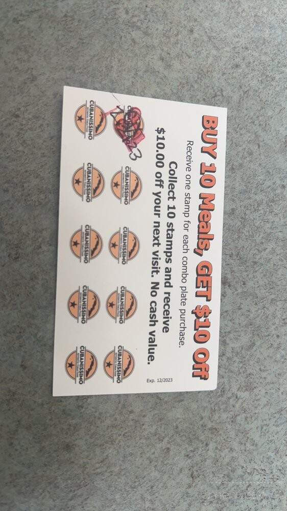 Cubanissimo Cuban Coffee House & Cafe - Vandenberg Air Force Base, CA menu_pic