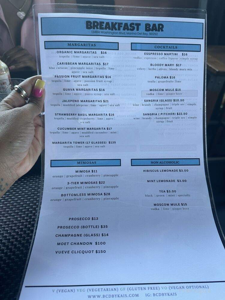 Behind Closed Doors - Marina del Rey, CA menu_pic