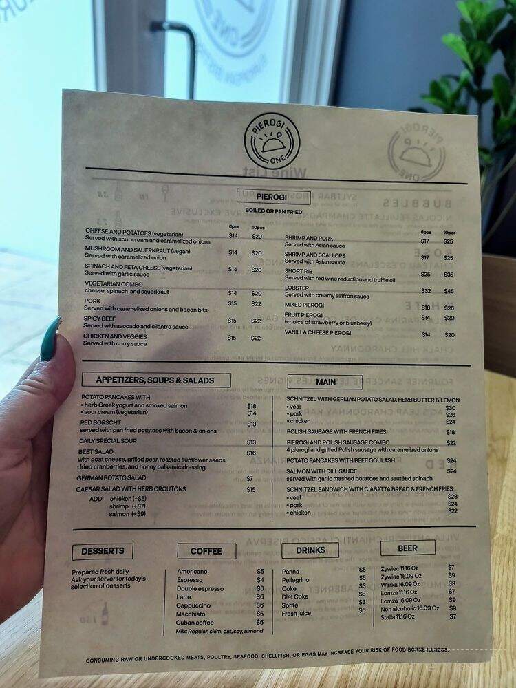 Pierogi One - Miami, FL menu_pic