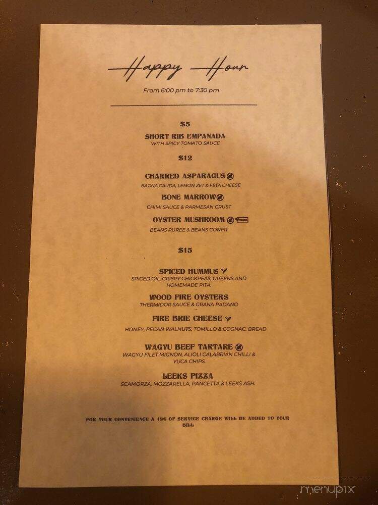 Log Restaurant - Miami, FL menu_pic