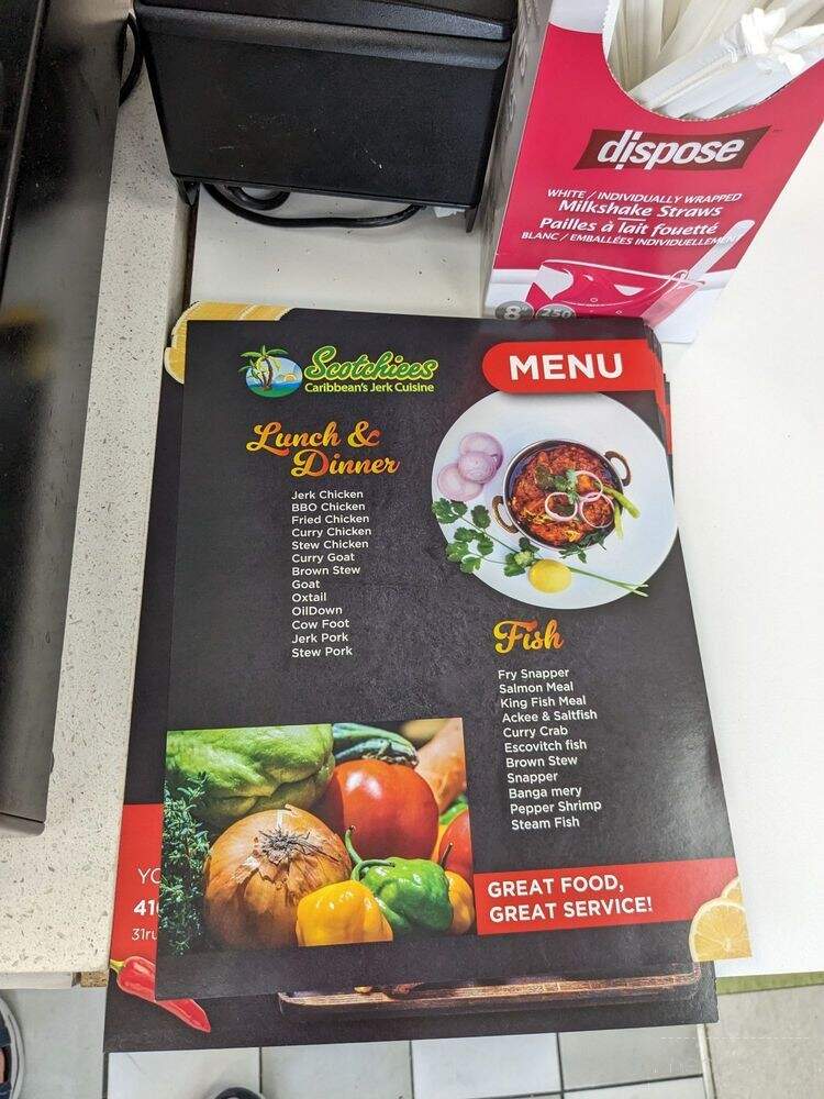 Scotchiees Caribbean's Jerk Cuisine - Toronto, ON menu_pic