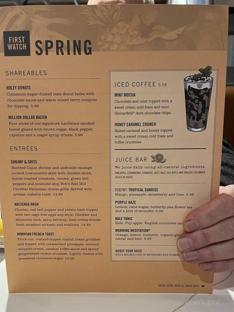 First Watch - Huntingdon Valley, PA menu_pic
