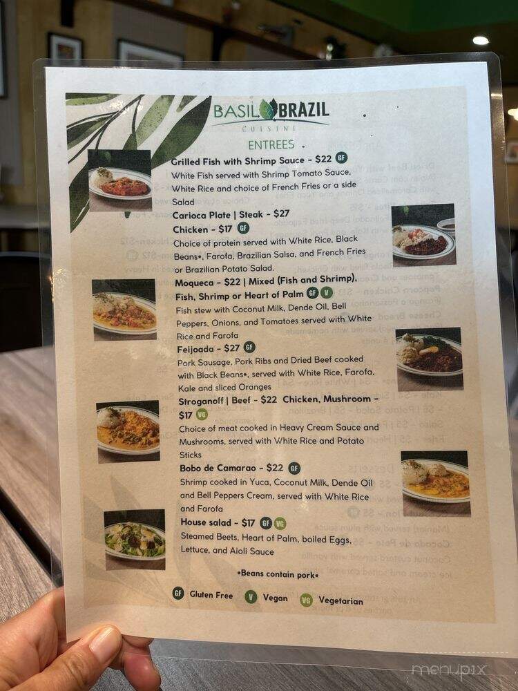 Basil Brazil Cuisine - San Juan Capistrano, CA menu_pic
