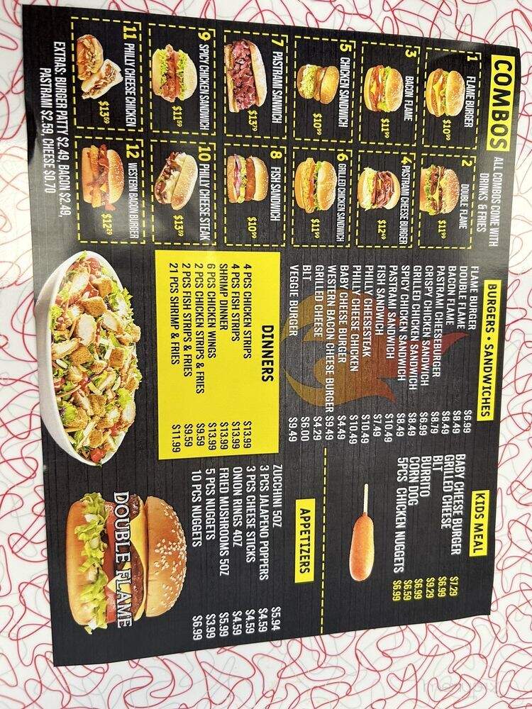 Hall Of Flame Burgers - Fresno, CA menu_pic
