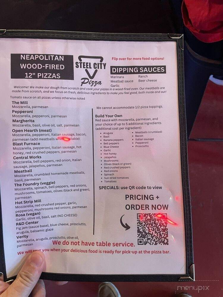 Steel City Pizza - Middletown, OH menu_pic