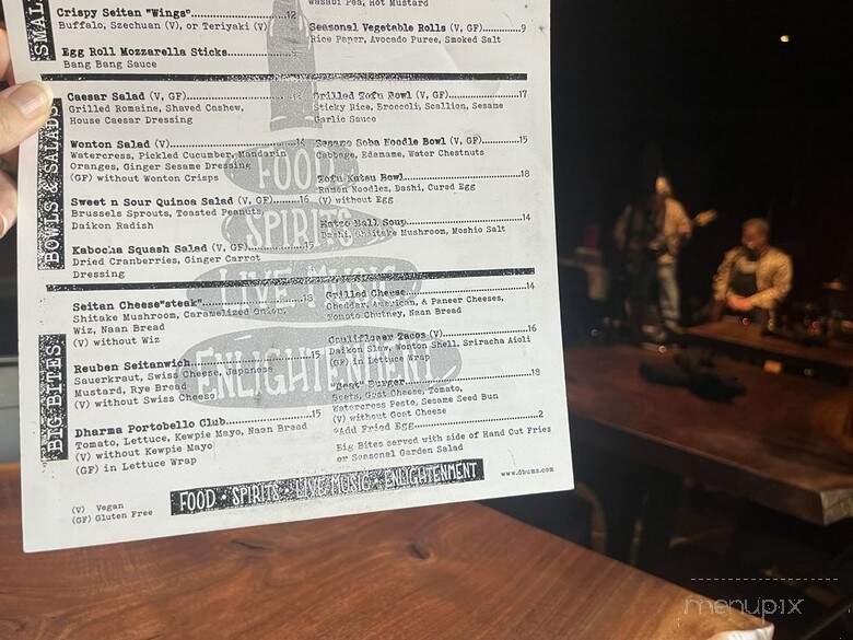Dharma Bums - New Hope, PA menu_pic