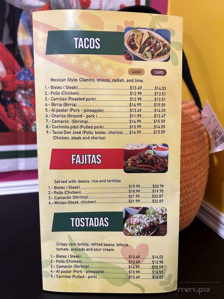 Tres Hermanos Taqueria - Clinton, NJ menu_pic