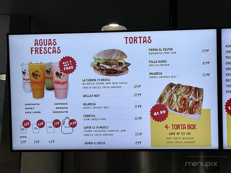El Gallo Giro - Van Nuys, CA menu_pic