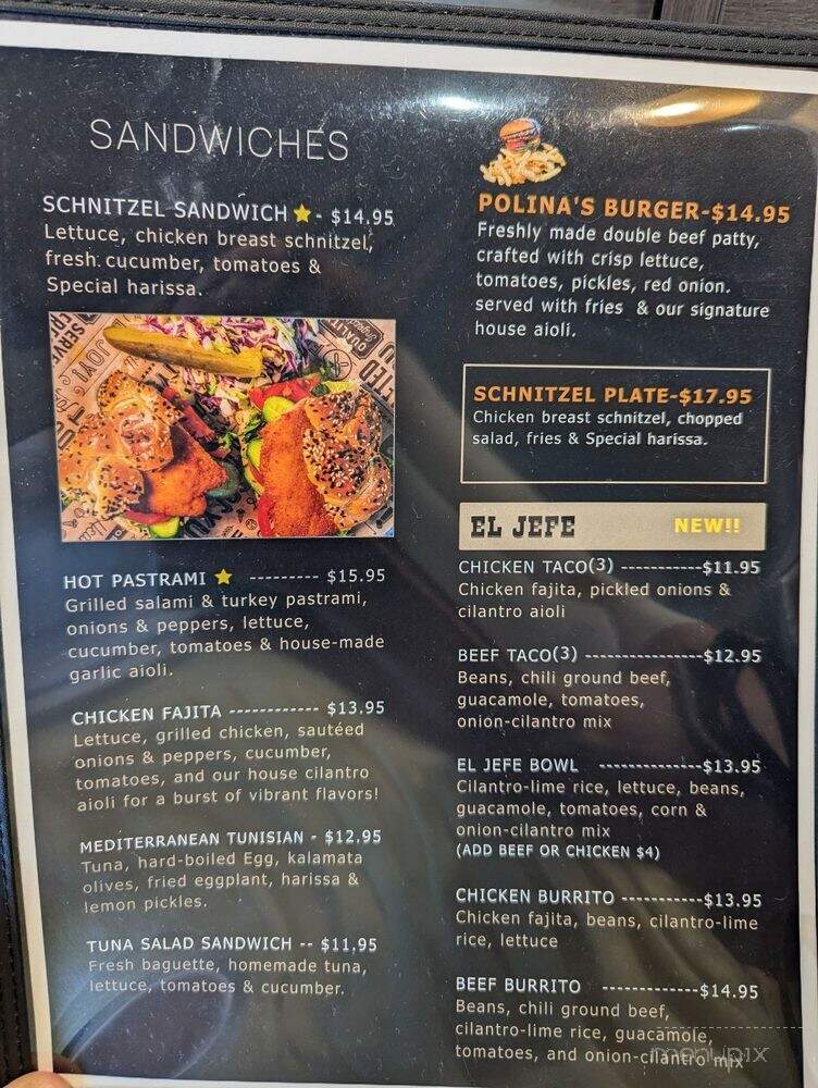 Polina Cafe - Woodland Hills, CA menu_pic
