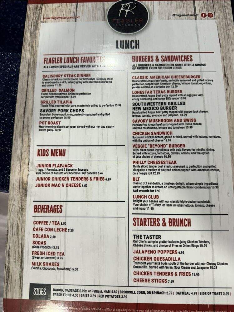 The Flagler Restaurant - Homestead, FL menu_pic