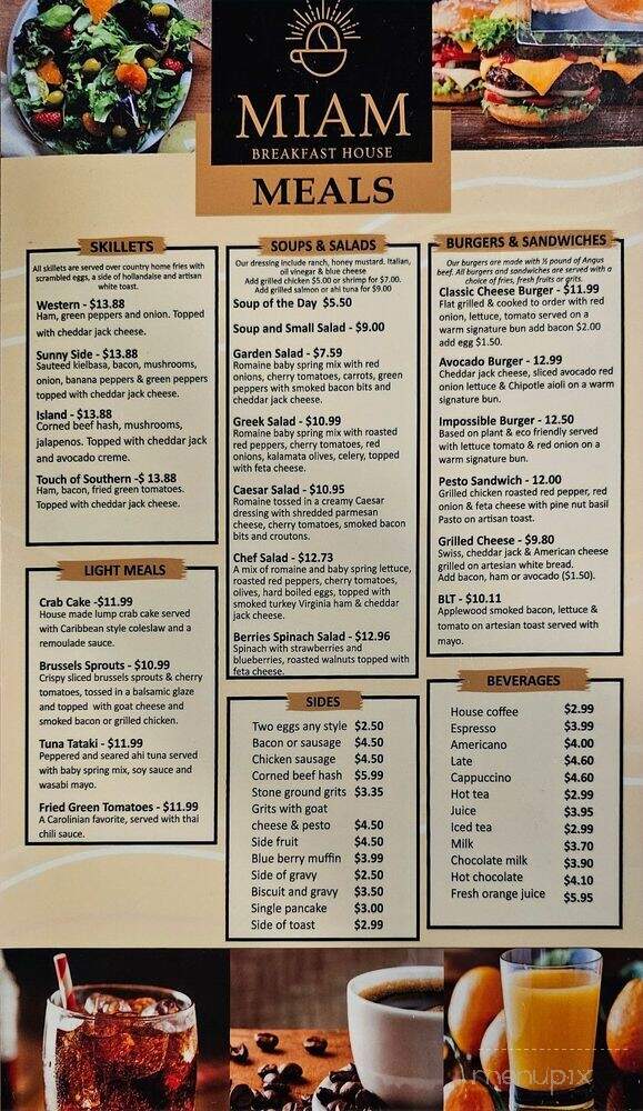 Miam Breakfast House - Winston-Salem, NC menu_pic