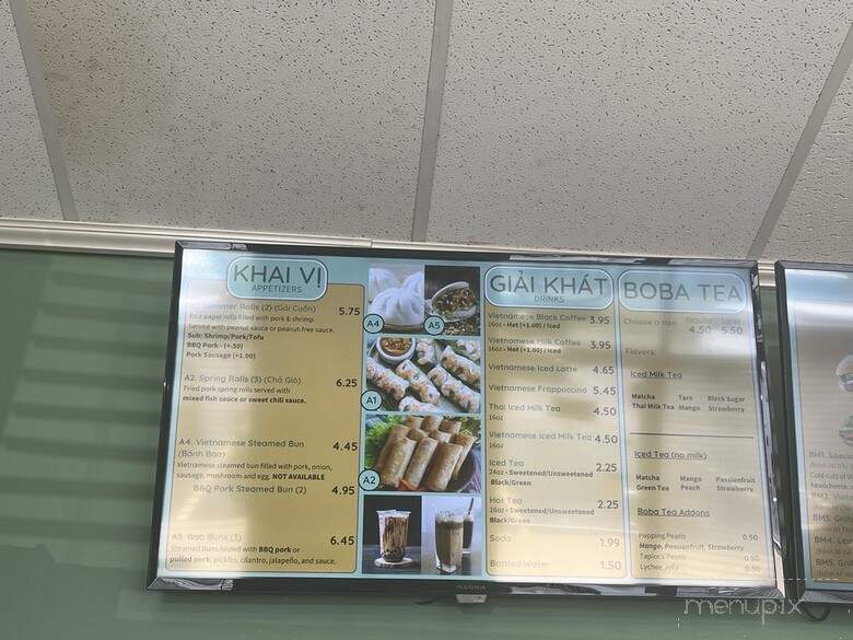 Hue Banh Mi & Pho Cafe - Kent, OH menu_pic