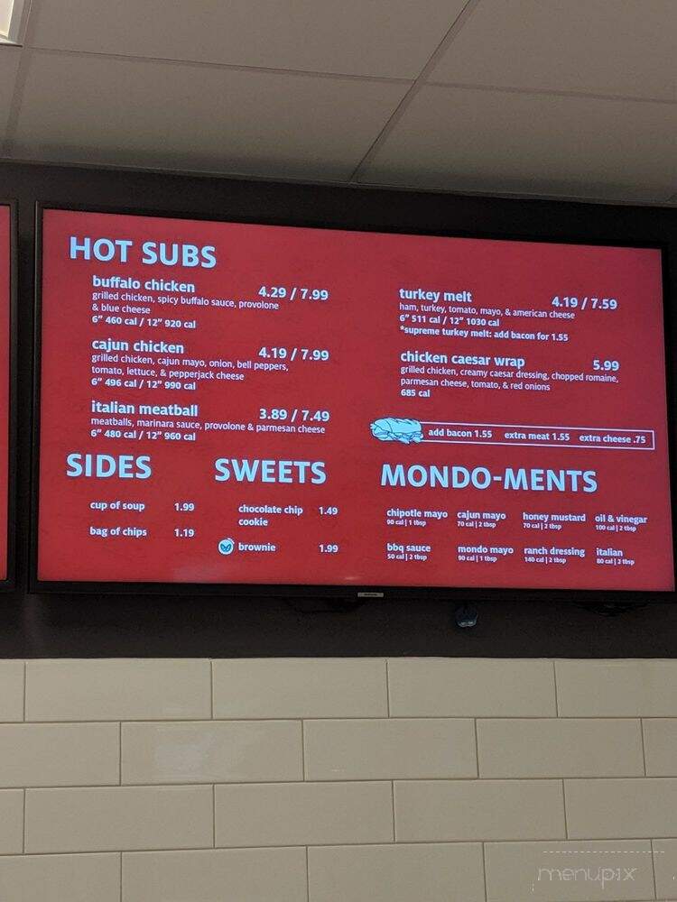 Mondo Subs - Houston, TX menu_pic