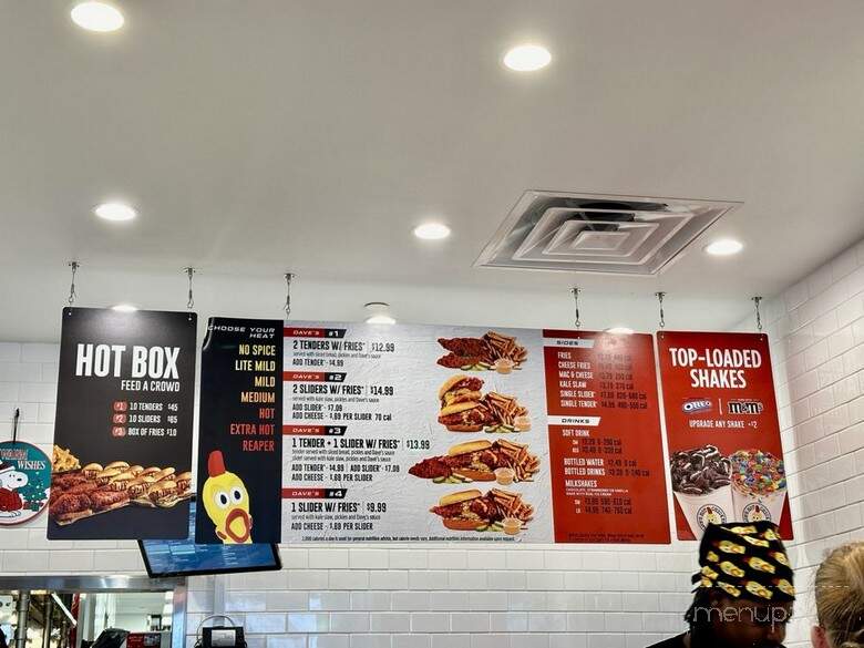 Dave's Hot Chicken - Braintree, MA menu_pic
