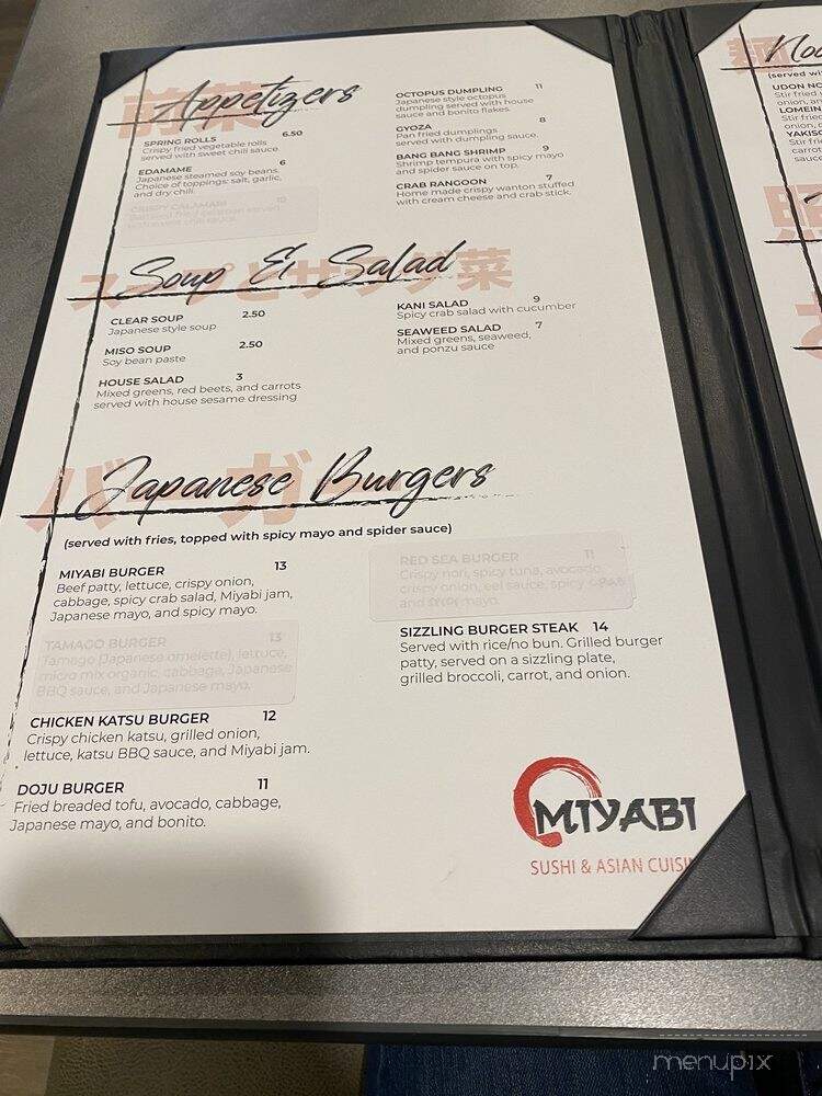 Miyabi Sushi & Asian Cuisine - Fort Wayne, IN menu_pic